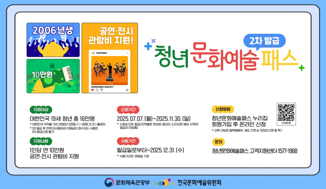 청년문화예술패스 지원사업